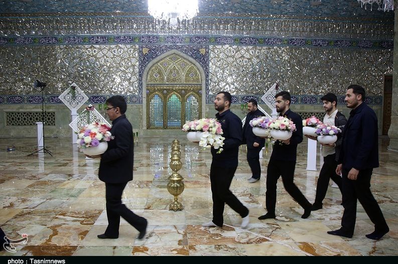 حالوهوای حرم حضرت معصومه در شب میلاد کریم اهلبیت(ع)