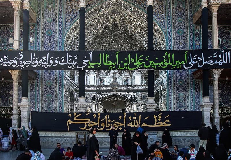 حرم حضرت معصومه(س) سیاه پوش شد + فیلم