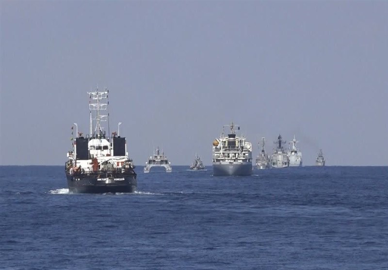 حضور ناوهای نیروی دریایی سپاه در رزمایش مرکب کمربند امنیتی 2024