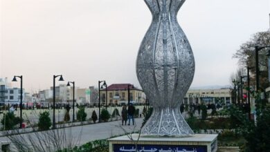 رونمایی از شاهکار صنعت ایران در زنجان/ نمایش بزرگترین نماد ملیله دنیا در سبزهمیدان + فیلم