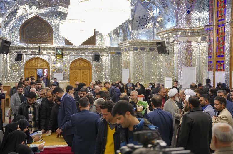 شکوه انتخاب در سومین حرم اهلبیت علیهم السلام به روایت تصویر