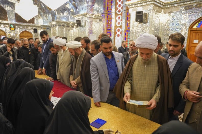 شکوه انتخاب در سومین حرم اهلبیت علیهم السلام به روایت تصویر