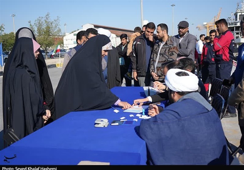 مشارکت حداکثری بوشهریها در انتخابات 11 اسفند + فیلم و تصویر