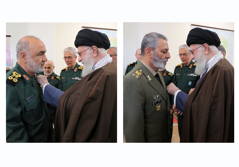 معاون هماهنگکننده ارتش دریافت نشان فتح را به فرمانده کل سپاه تبریک گفت