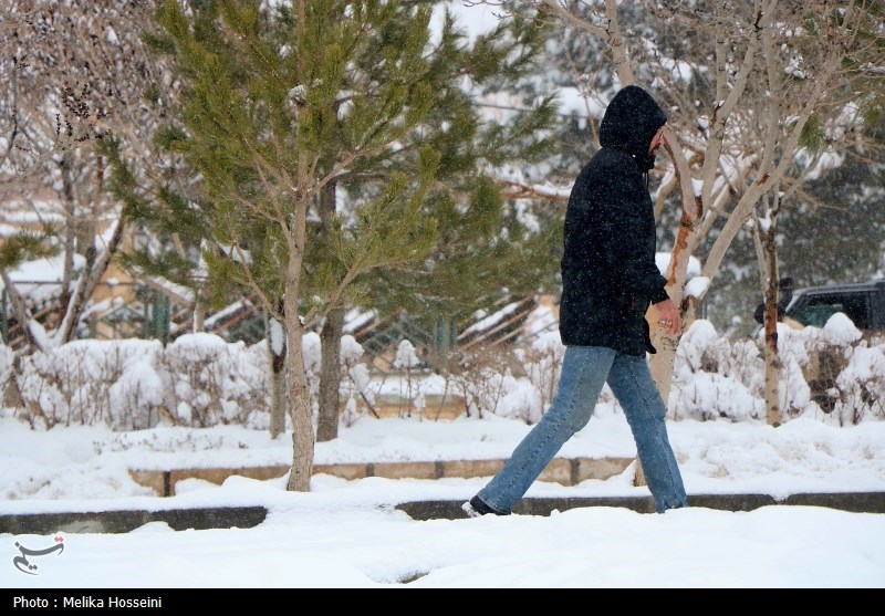 پیش بینی بارش باران و برف در قم