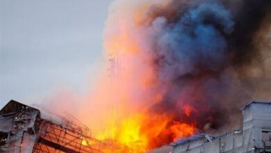 آتشسوزی گسترده انبار کالا در میدان مهارت شیراز