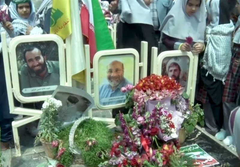 حال و هوای مزار شهید زاهدی پس از موشکباران اسرائیل + فیلم