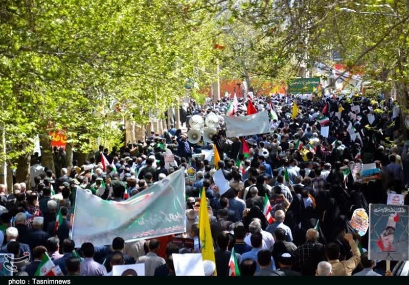 خروش مردم تبریز در روز جهانی قدس + فیلم