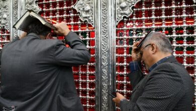 دسته عزاداری خدام حضرت عبدالعظیم (ع) روانه حرم شدند + فیلم