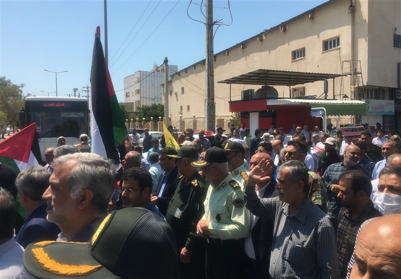 راهپیمایی بوشهریها در تشکر از وعده صادق + فیلم وعکس