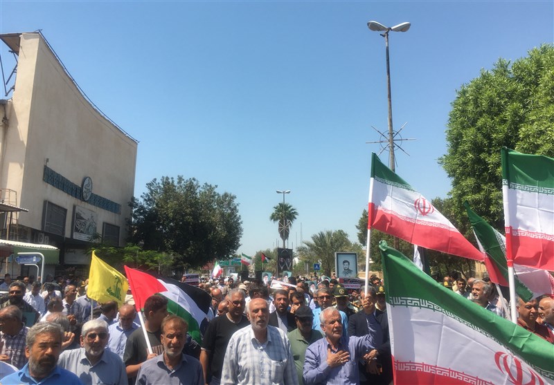 راهپیمایی بوشهریها در تشکر از وعده صادق + فیلم وعکس