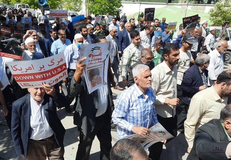 راهپیمایی گلستانیها در حمایت از "وعده صادق"+تصاویر