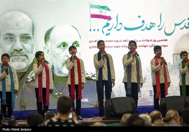 روایت خبرنگار تسنیم از مراسم یادبود 2 سردار جبهه مقاومت 