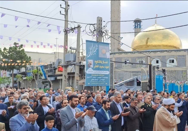 شکوه نماز عید فطر در شهرستانهای استان تهران + تصاویر