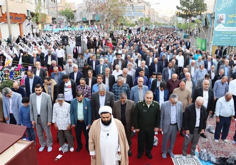 شکوه نماز عید فطر در شهرستانهای استان تهران + تصاویر