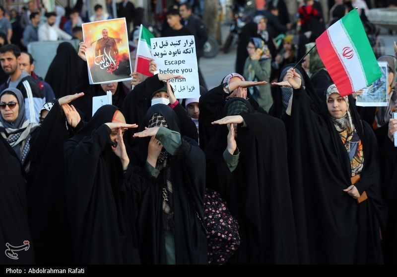 قدردانی همدانیها از سپاه برای تنبیه اسرائیل + فیلم و تصاویر