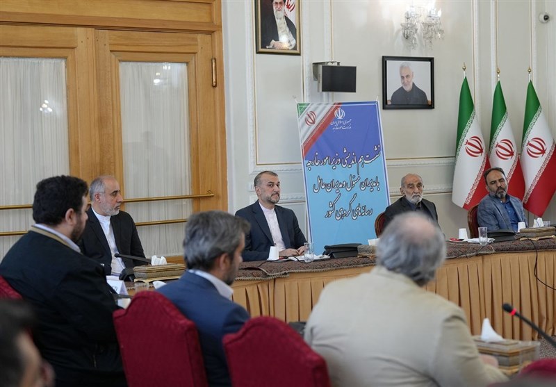 نشست هماندیشی امیرعبداللهیان با مدیران عامل رسانههای کشور