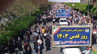 گلایه شیرازیها از وضعیت نامناسب سیستم صوت در روز قدس