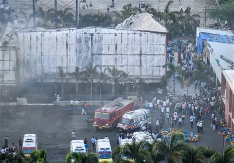 27 کشته بر اثر آتش سوزی در یک شهربازی در هند