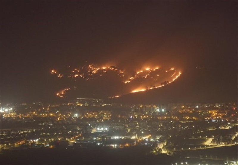 آتش سوزی در شهرکهای شمال فلسطین اشغالی ادامه دارد