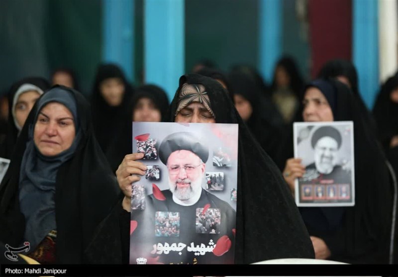 آیین عزاداری شهادت رئیس جمهور در اصفهان برگزار شد+عکس