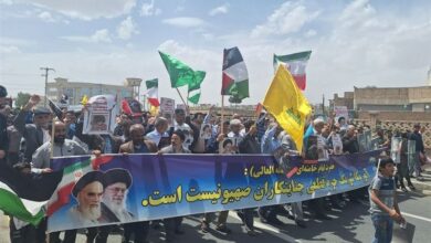 اعلام انزجار بیرجندیها از اشغالگران صهیونیستی + فیلم