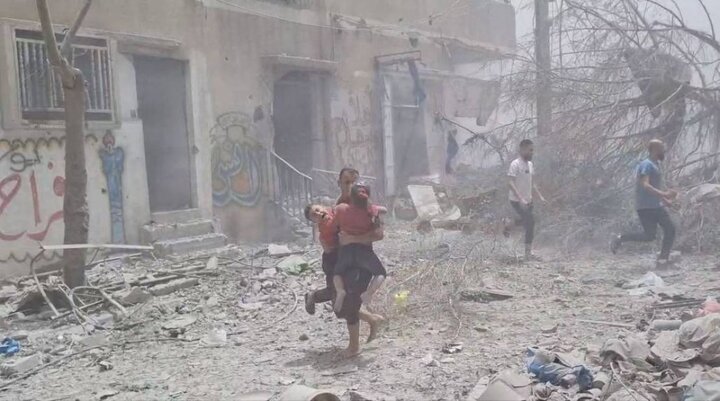 انفجارهای پیدرپی و حملات سنگین موشکی علیه شهر رفح