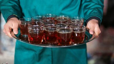 اینجا چایخانه باصفای حرم مهربانترین آقاست