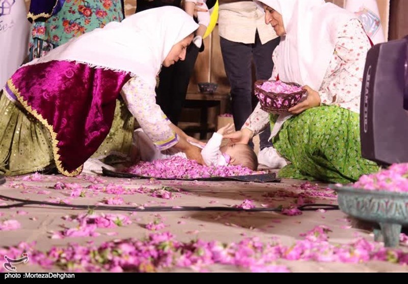 برگزاری آیین ملی گلغلتان در کاشان + تصویر