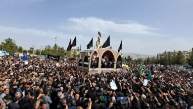 تشییع پیکر شهید دریانوش در نجفآباد اصفهان