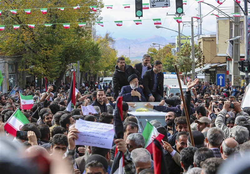 تصاویری از استقبال بینظیر شهرکردیها از آیتالله رئیسی