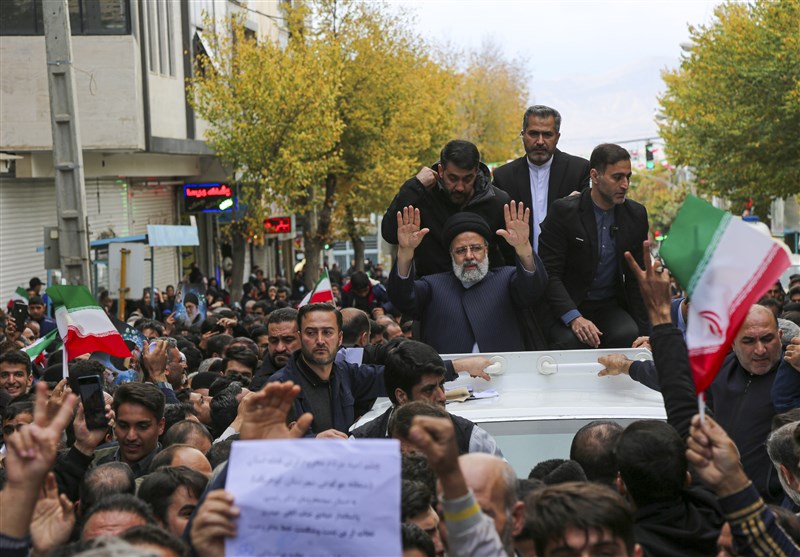 تصاویری از استقبال بینظیر شهرکردیها از آیتالله رئیسی