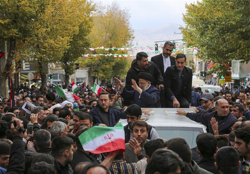 تصاویری از استقبال بینظیر شهرکردیها از آیتالله رئیسی