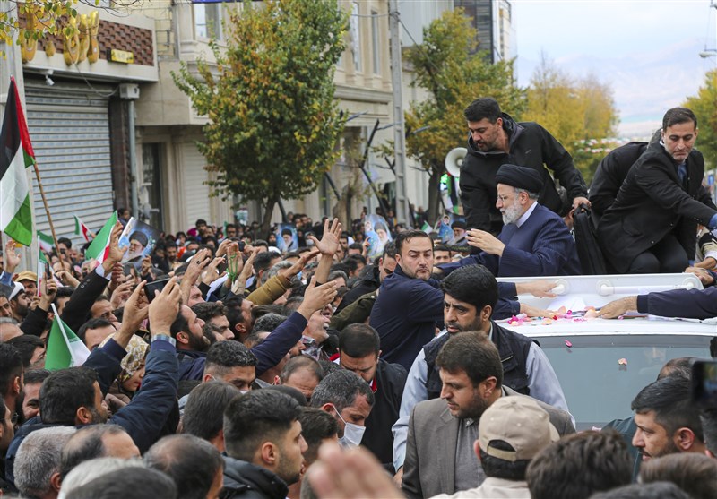 تصاویری از استقبال بینظیر شهرکردیها از آیتالله رئیسی