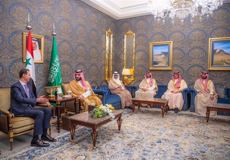 دیدار بنسلمان و بشار اسد در بحرین