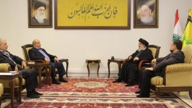 دیدار هیئت ارشد حماس با سید حسن نصرالله