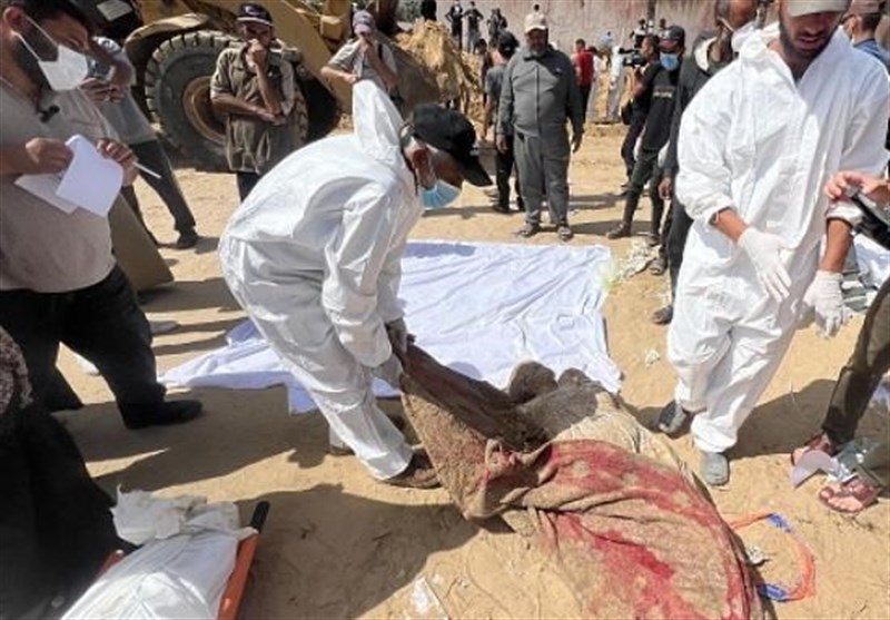 ذوب شدن اجساد شهدای غزه با سلاحهای ممنوعه ارتش صهیونیستی