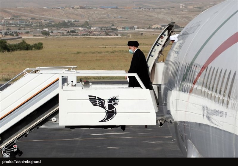 رئیسی به همراه وزرای دولت وارد مازندران شد