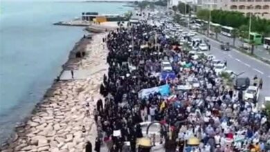 راهپیمایی بوشهریها در حمایت از عفاف و حجاب + فیلم