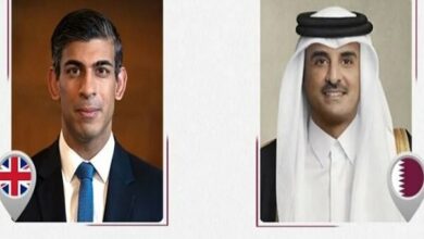 رایزنی امیر قطر و نخستوزیر انگلیس درباره نوار غزه