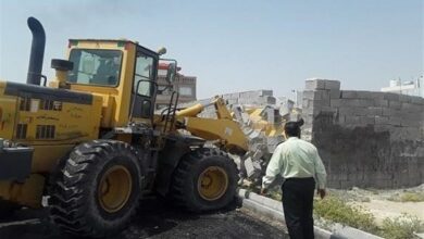 رفع 12 هزار متر مربع تصرف اراضی ملی در بوشهر