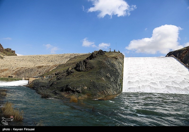 سد البرز مازندران سریز شد