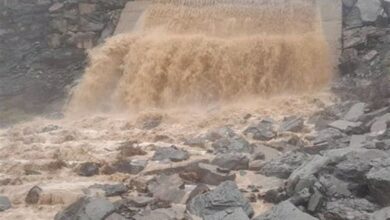 سرریز "سد سراب " خراسان رضوی پس از 18 سال