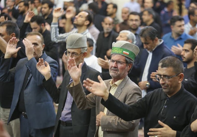 سومین حرم اهل بیت شاهچراغ (ع) در سوگ امام صادق (ع) + تصاویر