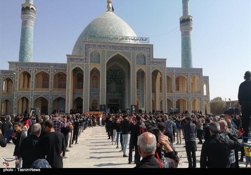 عزاداری امام صادق(ع) در امامزاده آقاعلی عباس+فیلم