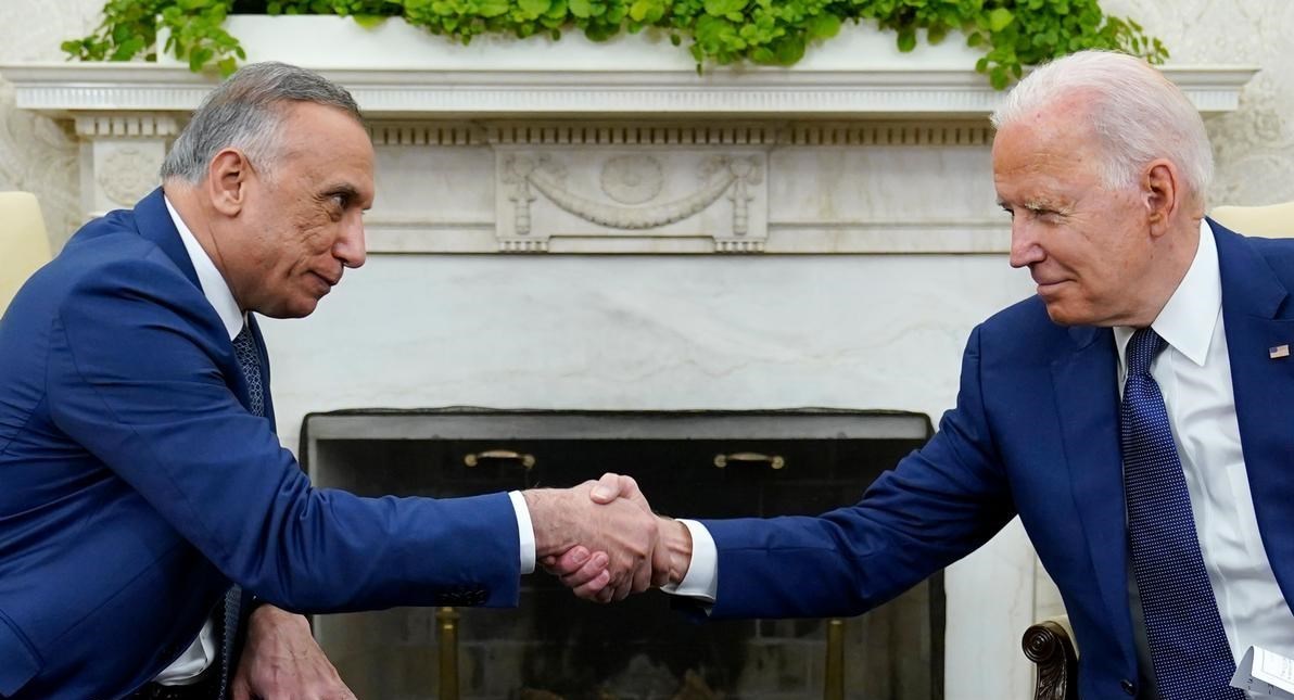 کشور عراق , مصطفی الکاظمی , نخست وزیر عراق , ائتلاف بینالمللی موسوم به ضدداعش , دونالد ترامپ , جو بایدن , بایدن , کشور ترکیه ,