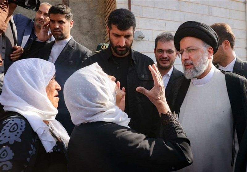 قابهای ماندگار از شهید رئیسی در کردستان + تصاویر