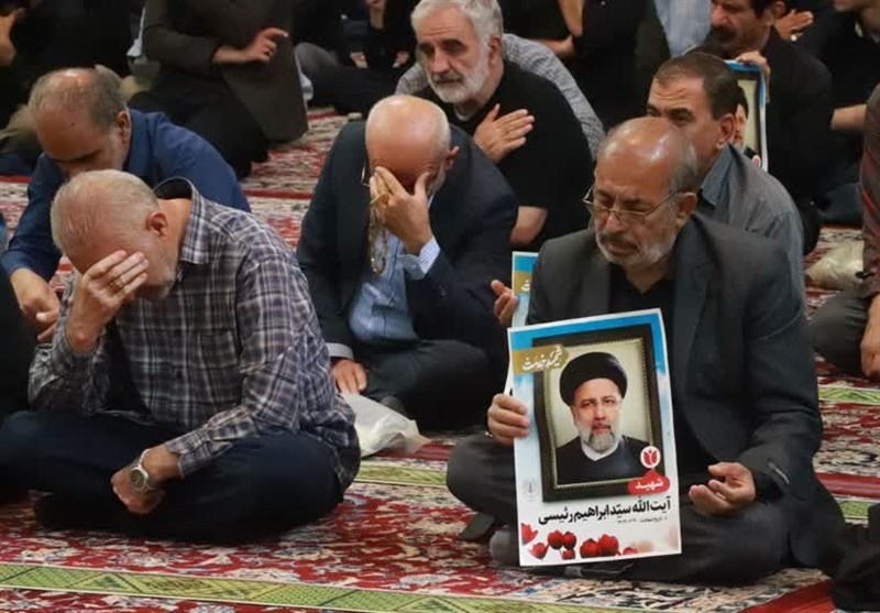 مرثیهسرایی در شهادت سیدالشهداء خدمت، آیت الله رئیسی