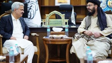 معاون حقانی به هیئت پاکستانی: برای صلح در منطقه تلاش میکنیم