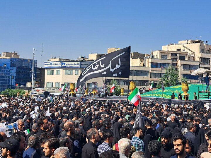 پخش مستقیم مراسم تشییع پیکر شهدای ایرانی در رسانههای انگلیسی